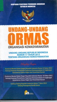 Image of Undang - Undang Ormas Organisasi Kemasyarakatan
